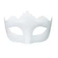 Witte maskerademasker half gezicht voor Halloween feest kostuum evenementen en vieringen. - Vintage Mini Kroonstijl / Wit