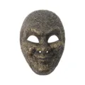 Halloween full-face creepy skull mask for masquerade party costume dress-up props - Bronze Black Mesh Style (QLKL)