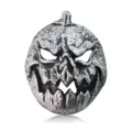 Masque de citrouille effrayant argenté pour fête d'Halloween cosplay et costume d'horreur - Argent Vintage