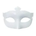 Witte halfmasker voor Halloween feest, kostuumbal en andere feestelijke evenementen. - Vintage Puntige Stijl / Wit