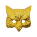 Gouden uil masker masquerade feest dier half gezicht masker Halloween kostuum rekwisieten glanzend - Uil Stijl