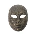 Vintage bronze full face mask Halloween masquerade party costume props filigree web pattern - Bronze Mesh Relief Style (QLKL)