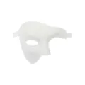 Witte masquerade half gezicht masker Halloween feest kostuum theatervoorstelling prop - Wit