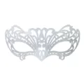 Witte maskeraden masker half gezicht elegante lasersnede feestmasker voor Halloween. - Vintage Adelaarstijl / Wit