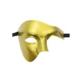 Gouden halfgelaatsmasker voor Halloween feest kostuum en podium optreden rekwisieten. - Goud