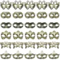 Vintage masker assortiment voormasker, Halloween retro half gezicht feestmasker rekwisieten set. - 30-delige Retro Maskerset B