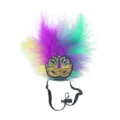 Cappello di piume per animali di carnevale con maschera di paillettes, festa accessorio. - Taglia unica / Maschera Tipo A