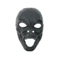 Maschera in plastica per feste di Halloween con viso intero e oggetti di scena. - Gorilla Nero
