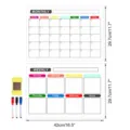 Acryl magnetischer Monats Wochen Kalender Whiteboard Set für Kühlschrank mit Stiften. - CT901+CT902: Größe L / OPP-Beutel