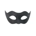 Zwarte masker met gebarsten textuur, half gezicht Venetiaanse feestkostuum rekwisiet stijl. - Mooie Vrouw Craquelé-Zwart