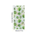 Decorative window film with tropical monstera leaves pattern, static privacy glass sticker. - XCBL014 / 43x100cm: Pearl Cotton Roll