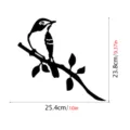 Metal bird branch garden stake outdoor yard decoration metal art tree silhouette sculpture. - JSTY007