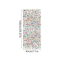 Double-sided colorful rainbow window film prism glass sticker for home decoration. - XCBL006 / 43x100cm: Pearl Cotton Roll