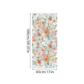 Decorative stained glass window film, static cling prism rainbow floral privacy sticker for home. - XCBL007 / 43x100cm: Pearl Cotton Roll