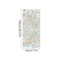 Holographic Window Film Daisy Glass Sticker Rainbow Static Cling Decal Size 43x100cm - XCBL008 / 43x100cm: Pearl Cotton Roll