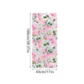 Colorful iridescent window glass sticker featuring pink magnolia design, size 100x43cm. - XCBL017 / 43x100cm: Pearl Cotton Roll