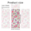 Decorative colorful floral window sticker static cling sun catcher 43x100cm details spec - XCBL030 / 43x100cm: Pearl Cotton Roll