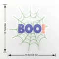 Halloween suncatcher aftokollito parathyrou arachni nychterida diakosmisi 12.7cm sticker - BOO Στυλ / 1 Τεμάχιο/Συσκευασία