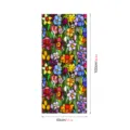 Película para ventana de vidrio tintado con diseño floral, 45x100cm adhesivo estático. - SMBL347 / 45x100cm