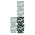 Stained glass window film with magnolia flower pattern, static cling, sun protection. - BL177 / 45x100cm
