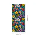 Pelicula para ventana de vidrio con patron floral colorido film estatico 45x100cm - SMBL348 / 45x100cm
