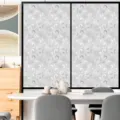 Retro PVC raamfolie mat, statisch klevende glassticker voor huisdecoratie en privacy. - BL093 / 45*100cm puur gematteerd