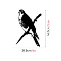 Metal bird garden stake silhouette outdoor yard art tree decoration, black metal animal ornament. - JSTY017