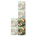Stained glass window film with hummingbird and floral pattern, static cling privacy sticker. - BL180
