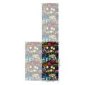 Stained glass window film colorful floral privacy static cling sticker for home decor 100x45cm - BL181