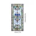 Victorian style stained glass window sticker static cling decorative film 100x43cm - SWBL098: Victorian Style / 43x100cm