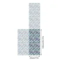 3D stained glass window sticker, embossed decorative static film, 100x43cm privacy film. - FDBL001 / 43x100cm