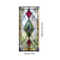 Stained glass window film decorative static cling geometric diamond frosted privacy glass sticker - SWBL107: Frosted Glass Texture / 43x100cm