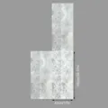 Stone pattern lace static window glass sticker, decorative frosted privacy film for home use. - SWBL032 (Stone Texture Lace) / 43x100cm