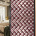 Película geométrica para ventanas de vidrio estática privacidad adhesivo decorativo. - BL384 / 45x100cm