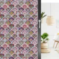 Kleurrijke retro mandala raamfolie statische hechtende mat glas sticker privacy thuis - BL089