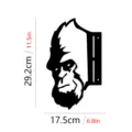 Bigfoot Sasquatch metal yard art silhouette outdoor garden decoration measure 29.2x17.5cm - JSTY049- (With 2 Screws + Expansion Tubes)