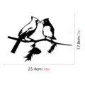 Metal cardinal bird silhouette wall art garden stake decor size dimensions display 10x7 inch - JSTY025