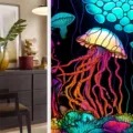 Colorful jellyfish static window film PVC glass sticker decorative privacy home decor - BL134