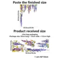 Wisteria stained glass window film static cling privacy decorative glass sticker for home decor - CBCJD327 (Left Side)