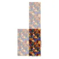 Stained glass window film with colorful flowers and butterflies pattern, static cling privacy. - BL185