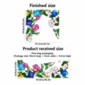 Stained glass window film static cling floral plant privacy decorative sticker for glass decor. - CBCJD331
