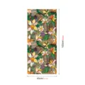 Stained glass window film with floral pattern, static cling decorative privacy sticker, 45x100cm - SMBL362