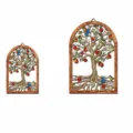 Wooden Iron Wall Hanging Apple Tree Decor Size Chart M and L Dimensions 20x30cm and 30x45cm - MZ-JSTY1012