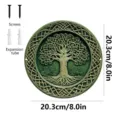 Placa de pared Árbol de la Vida celta, decoración colgante de metal, letrero de jardín 8 pulgadas. - Árbol de la Vida (JSTY127)