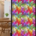 Colorful stained glass window film static cling decorative privacy glass sticker home decor - BL110
