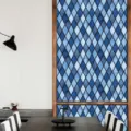 Blue diamond static window film PVC glass sticker for home decoration privacy protection sticker - BL111