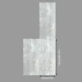 Static cling window film with elegant lace stone pattern, 100x43cm privacy sticker. - SWBL033 (Stone Texture Lace) / 43x100cm