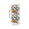 Stained glass window film hummingbird static window sticker floral privacy film 100x43cm - XCBL033 / 43x100cm: Pearl Cotton Roll