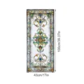 Victorian style stained glass window sticker, glue-free static decorative film 43x100cm. - SWBL100: Victorian Style / 43x100cm