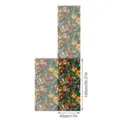 Tiffany Stil Buntglas Fensterfolie Blumen Muster Sichtschutz Fensteraufkleber 43x100cm - Doppelseitige Farbstein Fensterfolie(SWBL064) / 43x100cm